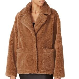 Stand Studio Marina short faux fur teddy coat